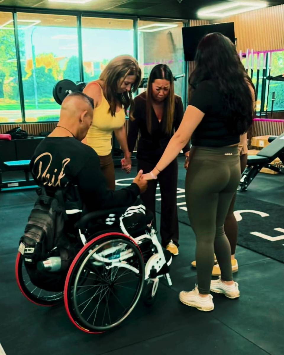 Women together at a God's Strength Fitness night
