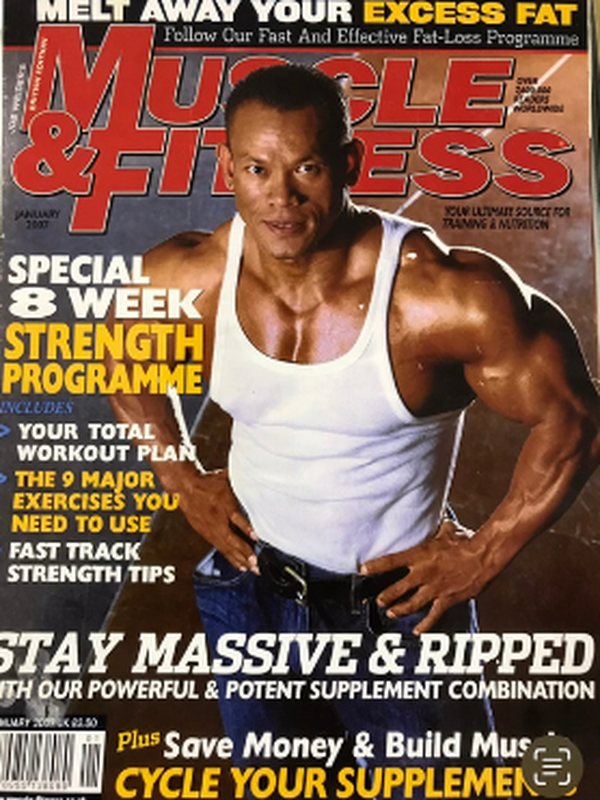 Kris Dim on the cover of Muscle and Fitness